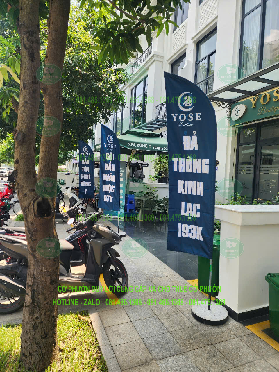 Mẫu cờ phướn cánh buồm - YOSE