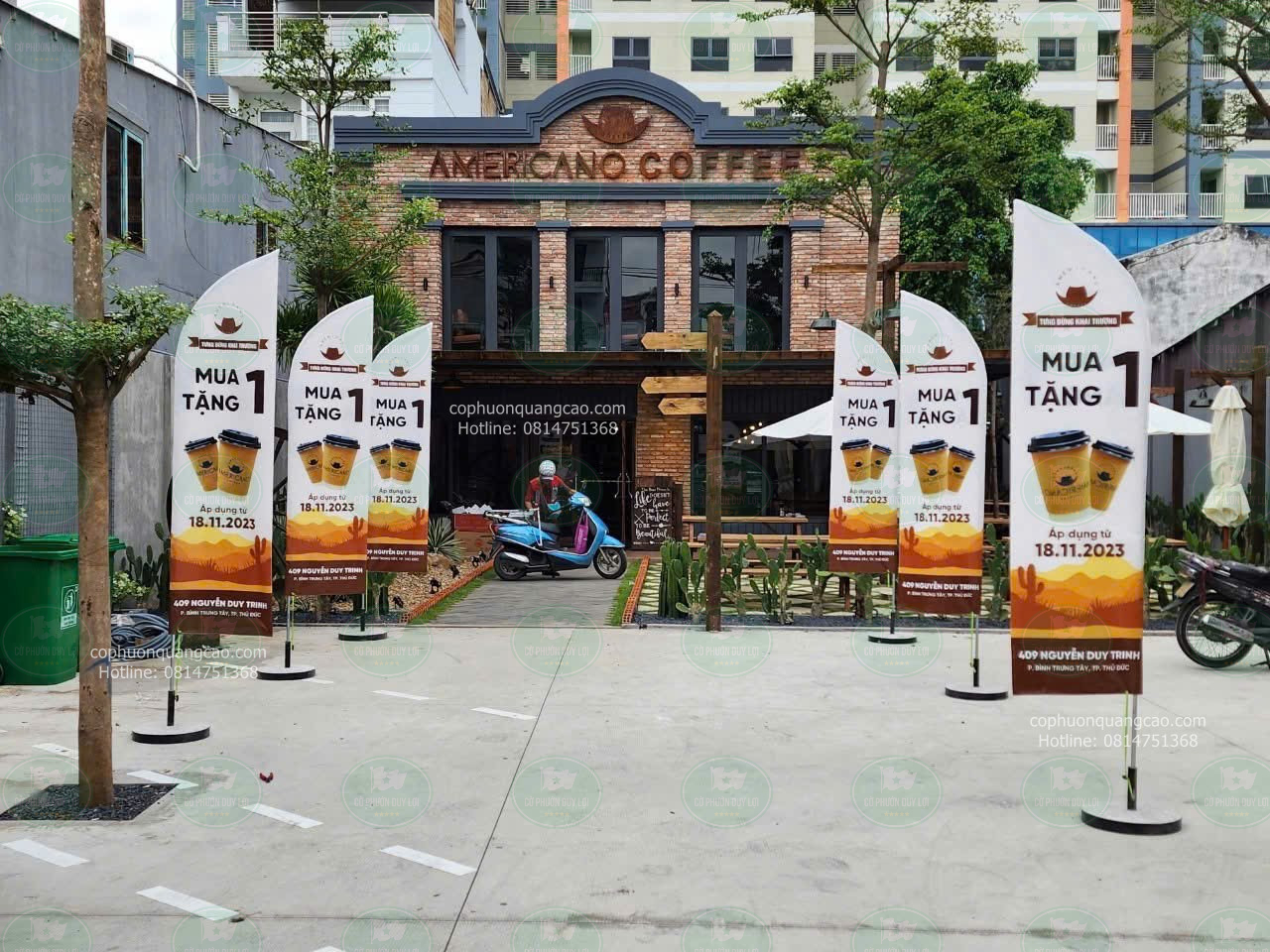 Mẫu cờ phướn 16 - Americano Coffee