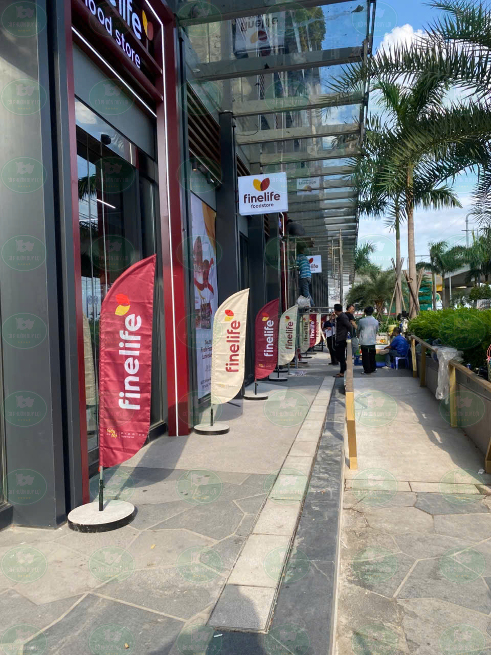 Mẫu cờ phướn giọt nước Finelife