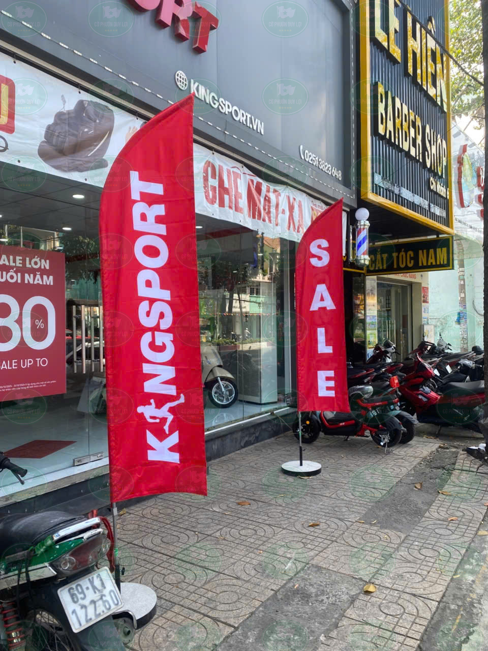Mẫu cờ phướn King Sport