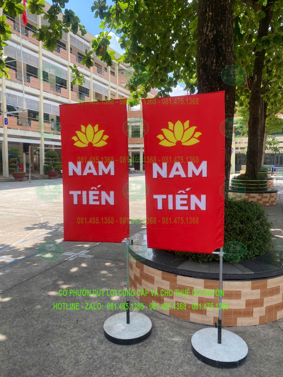 Mẫu cờ phướn chữ nhật Nam Tiến