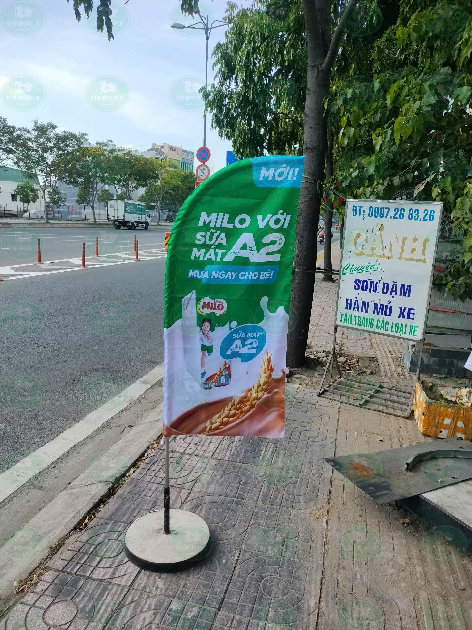 Mẫu cờ phướn 09 - Sữa Milo