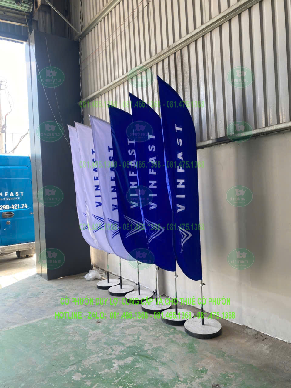 Mẫu cờ phướn giọt nước Vinfast