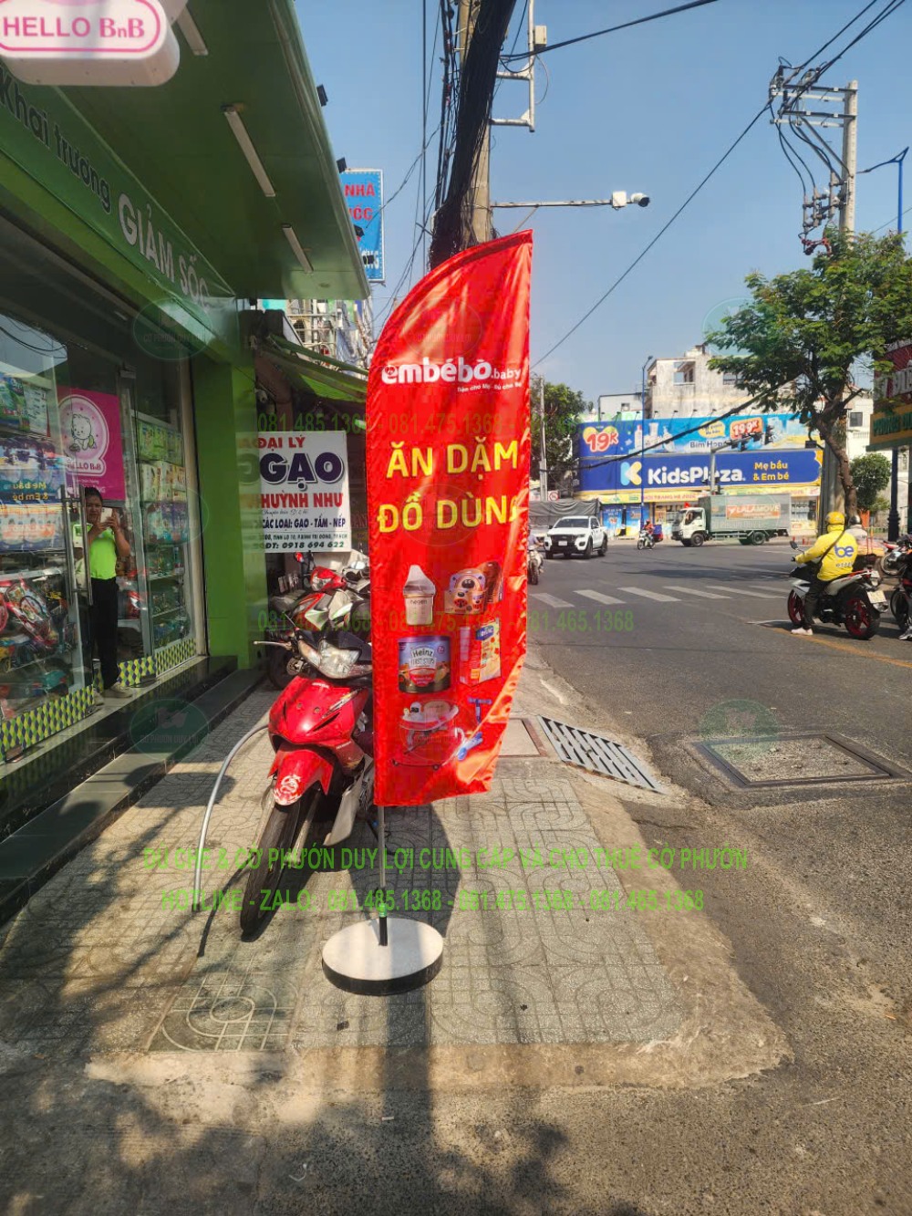 Cờ embébo.baby quảng bá sản phẩm ăn dặm và đồ dùng