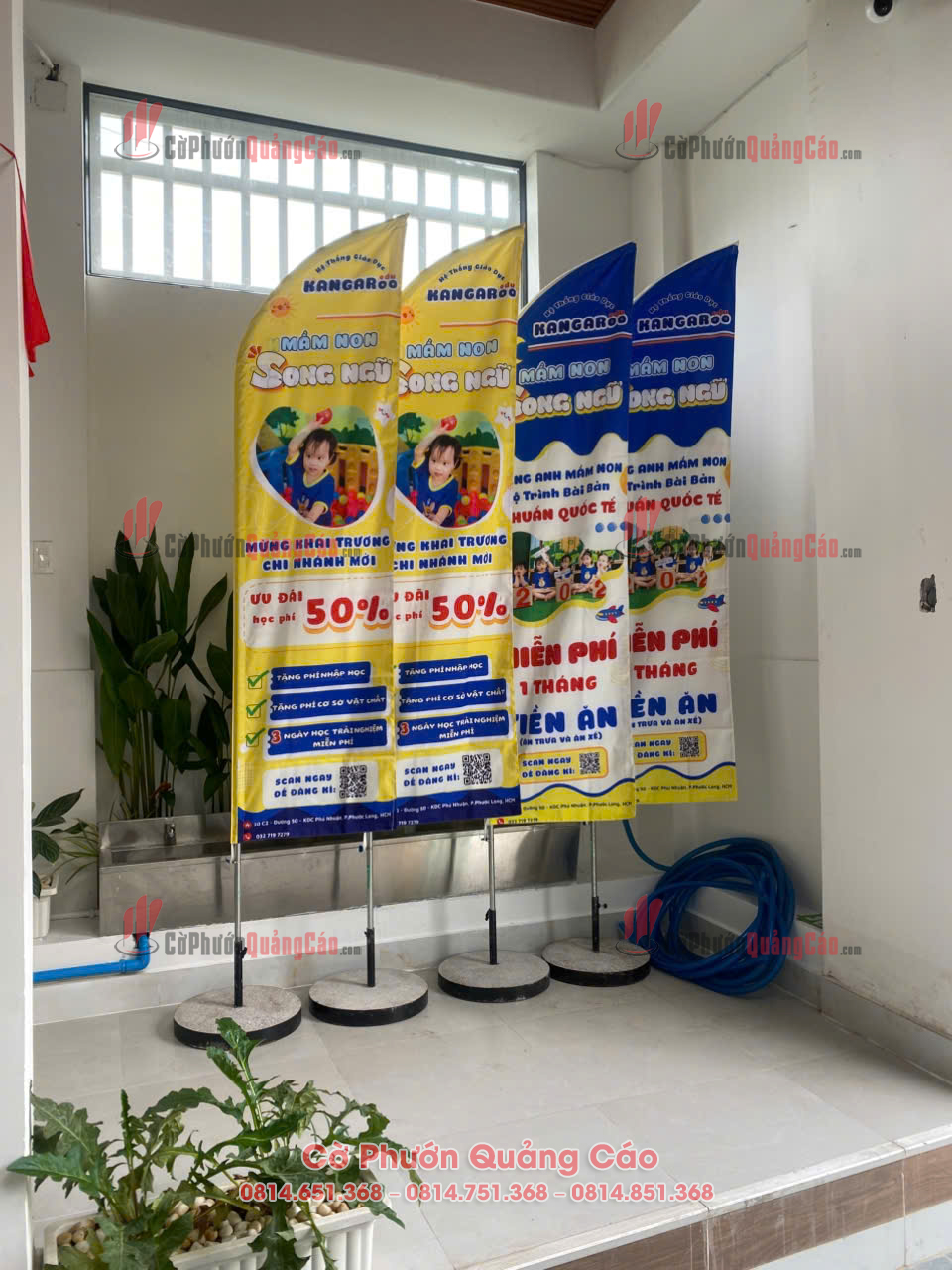 Cờ phướn trung tâm ngoại ngữ - Cờ Phướn Quảng Cáo